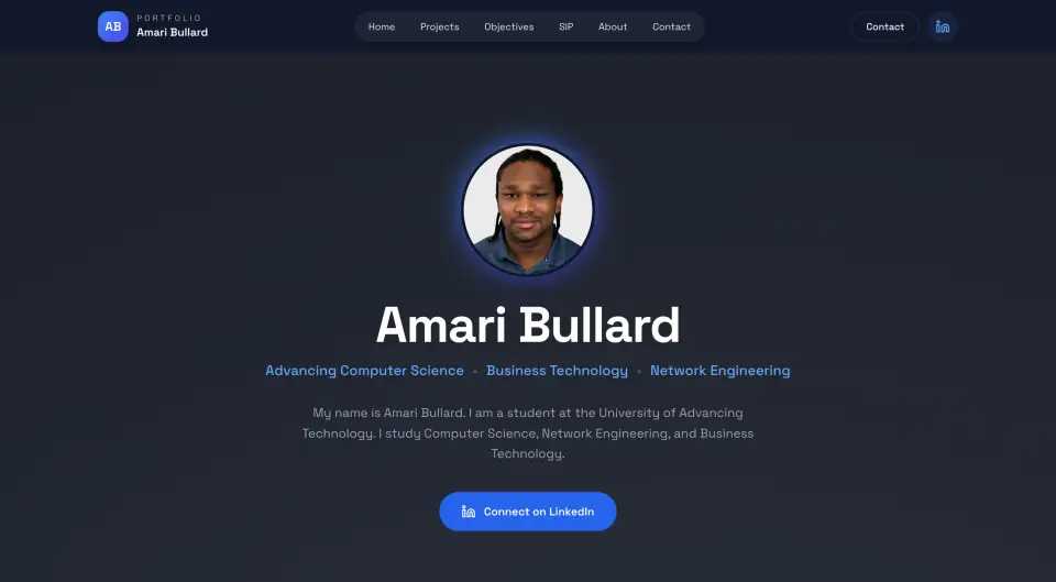 Amari B portfolio preview