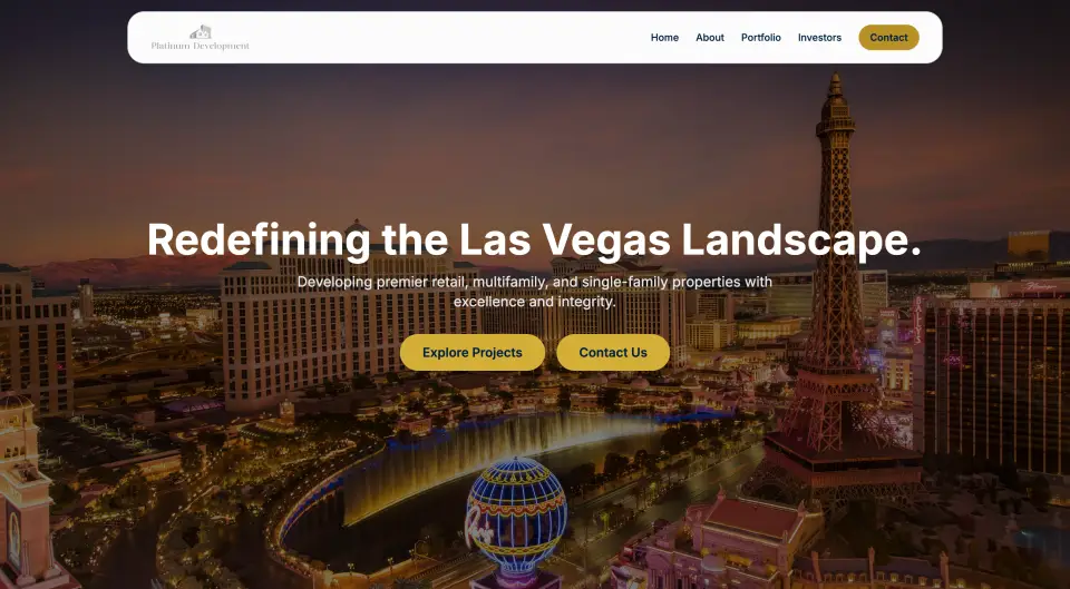 PR Development Group website preview